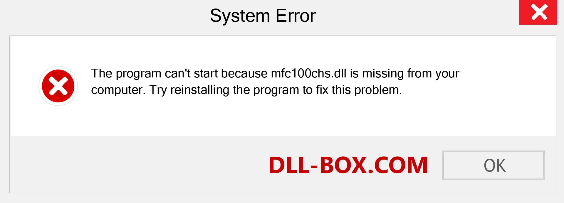  mfc100chs.dll file is missing?. Download for Windows 7, 8, 10 - Fix  mfc100chs dll Missing Error on Windows, photos, images